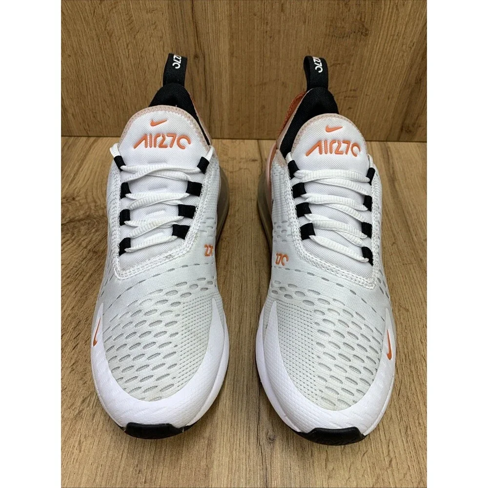 Nike Air Max 270 Burnt Sunrise Pink White Running Athletic Sneakers Women's 8.5